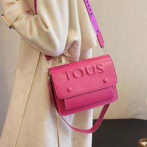 Luxury Designer Bag Classic New Fashion Casual Tous Women Shoulder Bags Handbag Pu Letter Womens Cross Body Handväskor T20240302