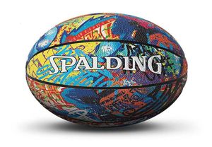 Spalding 24K Black Mamba Merch modello scarabocchio palla da basket Edizione commemorativa Gioco PU taglia 7 con scatola San Valentino B3598268