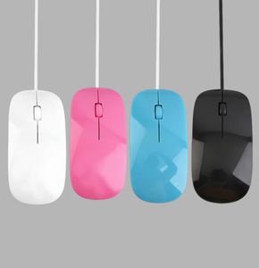 Universal 1200dpi Wired Optical Mouse Ultra Slim High Quality Mice USB för PC Laptop MacBook Apple Desk Top Tablet Computer7533980
