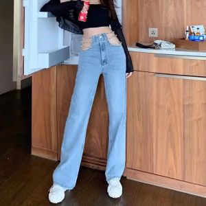 Jeans Women Jeans Streetwear High Waist Sexy Lady Spring Popular New European Style Allmatch Solid Retro Ins Hot Sale Mujer Straight