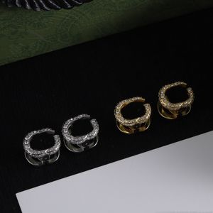 Orecchini in oro di alta moda Orecchini con lettera di design Orecchini con fascino per fornitura di gioielli da donna