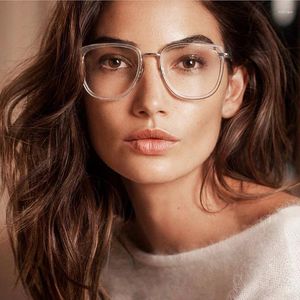 Sunglasses Feishini 2024 Computer Glasses Frame Women Optical Rays Radiation Eyeglasses Frames TR90 Anti Blue Light Men Protection