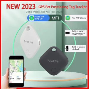 Kontroll GPS Smart Tracker Kids Bagage Key Pet Positioning Tag Finder Tracking Device Dediced Locator för Apple Hitta mitt app iOS -system