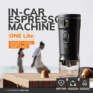 Ferramentas máquina de café portátil miui pequena máquina de café expresso dc12v viagem cafeteira para carro ao ar livre acampamento mochileiro leve