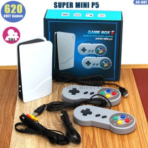 Console Retro Super Game Box TV Video Game Console Av Out 8bit 620 Classic Games 2 Player con controller for Childrenmaily Gifts