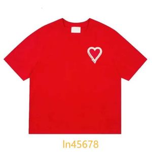 2024 Paris Fashion Brand Tees Mens Women Designer Luxury Amis t Shirt Casual Tshirt Round Neck Coeur Mens Womens Tees L28