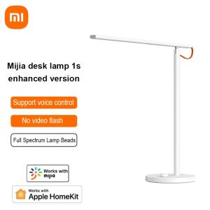 Kontroll xiaomi mijia bordslampa 1s förbättrad version ra95 hög färg rendering index stöder röststyrning ögonskydd vikar skrivning ljus