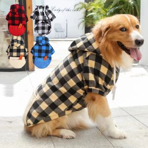 Hoodies cão inverno roupas quentes grandes cães pulôver hoodies roupas grossas com bolso para labrador médio grande cão casaco de pelúcia