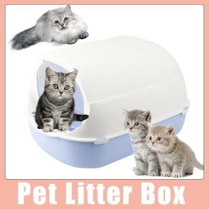 Pudełka kota kuweta z zwierzaka w pełni zamknięta rozlew dezodoranta kota kota łopata toaleta duża pojemność kota toaleta kupienia