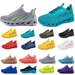 GAI spring men shoes Running flat Shoes soft sole fashion bule grey New models fashion Color blocking sports big size a111910c