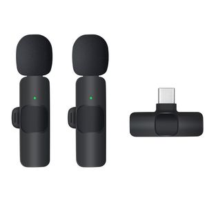 2.4GHZ Wireless Lavalier Microphone Portable Audio Video Recording Mini Mic with quality materisls and smart chips