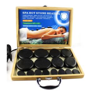 Avslappning Hot Stone Rock Heat Box Massage Stone Warmer Case Heater EU Plug Massage Stone Warmer varm sten varmare enhet för stensten