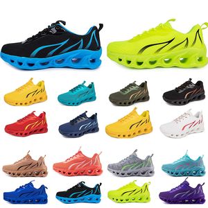 2024gai primavera sapatos masculinos correndo sapatos planos sola macia moda bule cinza novos modelos moda bloqueio de cor esportes tamanho grande 192