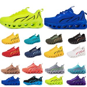 2024GAI spring men shoes Running flat Shoes soft sole fashion bule grey New models fashion Color blocking sports big size 164