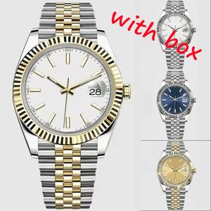 Diamond watch fashion designer watches for men stainless steel mechanical automatic reloj 36mm 41mm gold plated strap luxury watch luminous SB018 B4