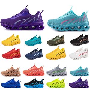 GAI frühling männer schuhe Laufen flache Schuhe weiche sohle mode bule grau Neue modelle mode Color blocking sport große größe one3