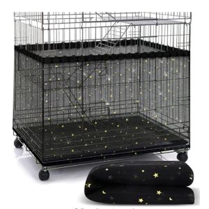 Rods Universal Bird Cage Cover 360 Degrees Covering Bird Cage Mesh Net Elastic Birdcage Cover Soft Bird Seed Guard kjol för hemmet