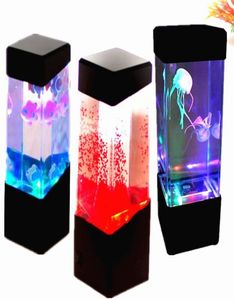 Luzes noturnas Jellyfish Aquarium Light LED Iluminação Kid Bedside Lâmpada Decorativa Crianças Mesa Fish Tank Presente para Criança USB Powered5022825