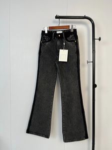 Jeans femininos de cintura alta designer direto calças largas mostram mulheres finas calças casuais tamanho S-L