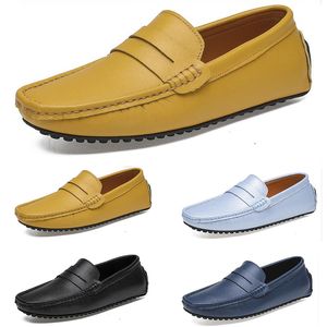 Sapatos primavera outono verão cinza preto branco masculino baixo topo respirável sola macia sapatos sola plana homens GAI-55 tendências