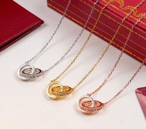 Cirkelhänge med en rad Cz Diamond Rose Gold Silver Color Halsband för kvinnor Vintage Collar Costume Jewelry7054525