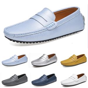 dress shoes spring autumn summer grey black white mens low top breathable soft sole shoes flat sole men GAI-49