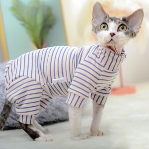 Odzież Sphynx Cat Ubrania bawełniany kotek Kot kombinezonu zimowe ciepłe koty kombinezon z kapturem kostiumów do sphinx devon cat ropa para gato