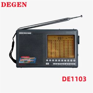 Rádio 2022 novo degen degen de1103 Rádio FM SW MW LW SSB Receptor Mundial Digital externo Antena ALRANA FM nova versão DSP