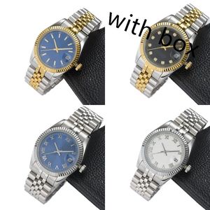 Mens Automatic Mechanical Watches 41/36/31/28MM Full Stainless steel Diamond Bezel Super luminous waterproof Wristwatches montre dropshipping women watch XB03 B4