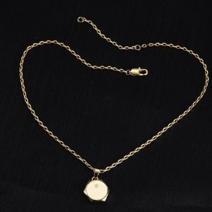 Designer halsbandsbricka designer för kvinnor 18k guldhängen för smycken hiphop halsband