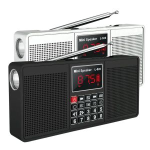Radio Eonko L528 Multi -Funkcja Radio stereo z Bluetooth TF USB FM Am Aux HandsFree Flashrlight Recorder Typ Clock Typ C