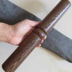 Kunst Hochwertiges Holzlineal Tai-Chi-Stab Massivholz Taiji-Stab Kung-Fu-Stab Gesundheitsstäbe Wenge