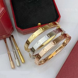 Ampia versione in oro del braccialetto a vite liscio amore, bracciale rigido di lusso alla moda, designer per gioielli da donna, regalo, spedizione gratuita.