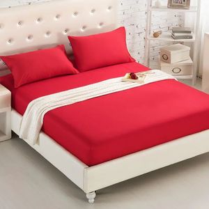 ألوان مركو ملونة نقية ملائمة ورقة كوين حجم البوليستر سرير صفائح السرير الكتان ورقة السرير 150 200 240226