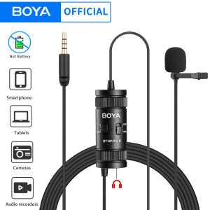 Микрофоны Boya 3.5mm Lavalier Lapel Microphone для мобильного телефона ПК.