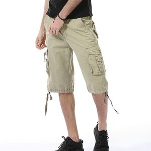 Pantaloncini cargo da uomo taglie forti Pantaloni corti casual Abbigliamento da lavoro da uomo Pantaloni larghi in felpa alla moda Tasche multiple Cotone Sport da spiaggia Pantaloni corti Taglia grande 44 46 48