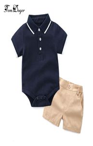 Tem Doger Комплекты детской одежды Одежда для новорожденных мальчиков 2 шт. Комплекты Летние футболки для маленьких мальчиковШорты Комплекты одежды Спортивный костюм Bebes T196713987
