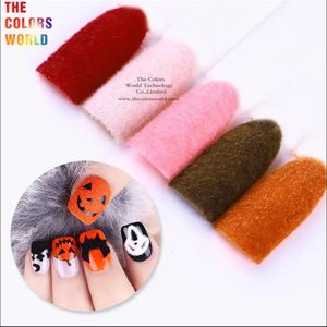 TCST-055 Velvet Powder Villus 3D Fuzzy Flocking Powder Nylon For Nails Art Decoration Nail Art Glitter Velvet Flocking Powder 240220