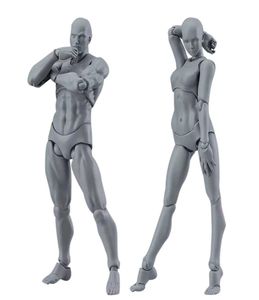 13cm Action Figure Toys Artist Movable Male Female Joint figure PVC body figures Model Mannequin bjd Art Sketch Draw figurine 3D C7524675