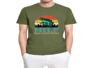 MILF Mann Ich liebe Frösche Lustiger Spruch Frosch Amphibien Liebhaber Vintage Unisex TShirt Men039s Shirt Kurzarm Baumwolle Tops T-Shirt 22048846851