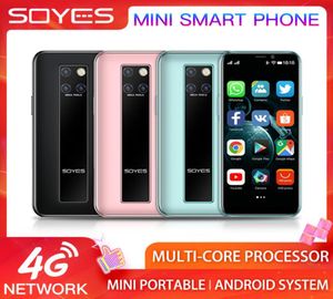 Mini komórkowe telefony SOYESS10H 3G 4G LTE Smartfon 3GB 64GB ROM 35 -calowy MTK Quadcore Android CellPhone 2100MAH 50MP 80MP Małe POC6061729