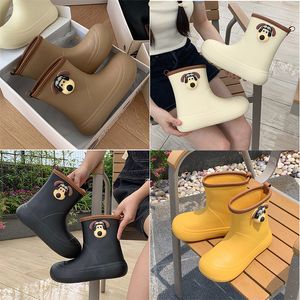 Rainboots Womens Non poślizg deszczowe buty dla dorosłych buty wodne niebieskie purpurowe wygodne wodoodporne buty gai długie przegląd