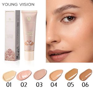 Sdotter Young Vision Matte Liquid Foundation 6色のフルコンシーラーメイクアップ効果韓国の自然なカバーにきびコーンコスメット240228