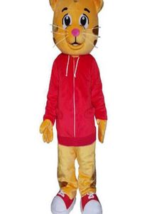 2018 fábrica bonito Daniel o tigre jaqueta vermelha personagem de desenho animado mascote fantasia vestido7001432