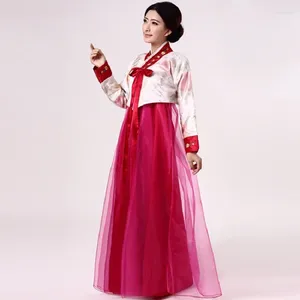 Palco desgaste água estilo étnico bordado coreano tradicional diário modernizado hanbok vestidos femininos dae jang geum dança desempenho traje