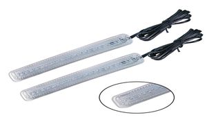 2pcs yumuşak LED araba evrensel otomatik yan kapı ayna lambası göstergesi dönüş sinyalleri ışık 12v sarı veya mavi renkler new2567128