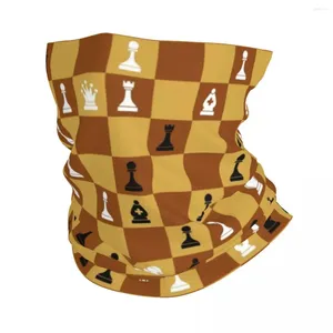 Bandanas Chess Board Bandana Neck Gaiter för vandring Cycling Män Kvinnor Wrap Scarf Chessboard Game Player Headband Warmer