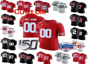 Stitched Custom 1 Justin Fields 14 KJ Hill Jr 15 Elliott 16 JT Barrett IV Ohio State Buckeyes College Youth Jersey7373894