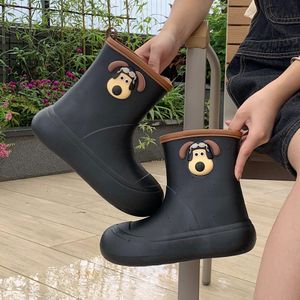 Rainboots Womens Non Slip Rain Boots Adult Water Shoes Blue Red Purple brown Olive Grey comfortable Waterproof Boots GAI Long Overshoes