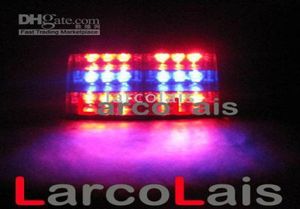 Vermelho azul 18 led lâmpada estroboscópica flash aviso polícia ems led carro caminhão luz piscando bombeiros luzes de nevoeiro 18led5177948